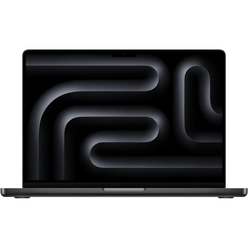 MacBook Pro 14 pouces M3 Pro A2992 Noir sidéral - vue de face