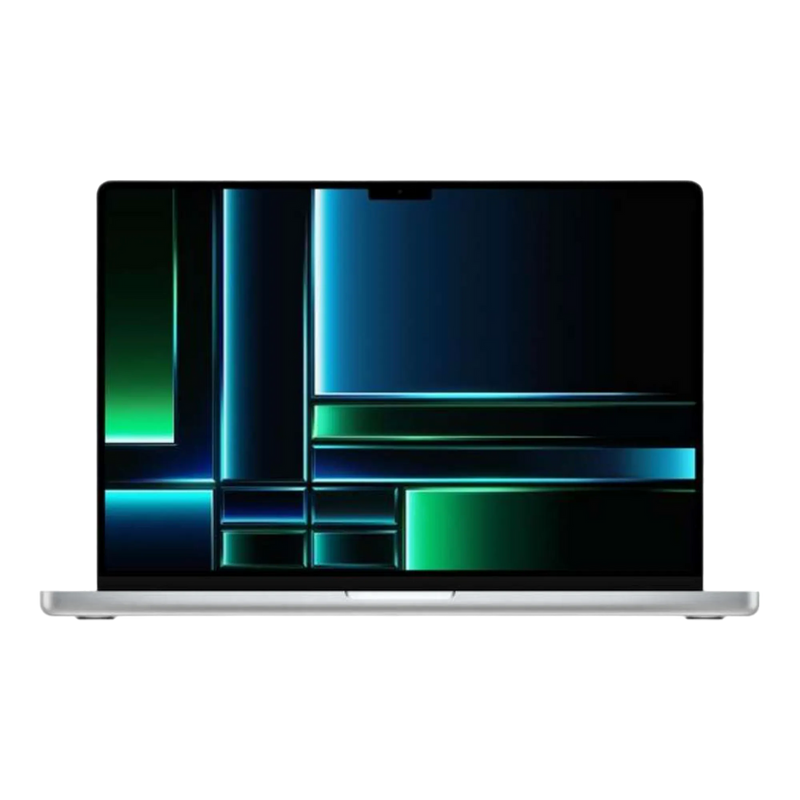 MacBook Pro 16 pouces M2 Pro Argent - vue de face