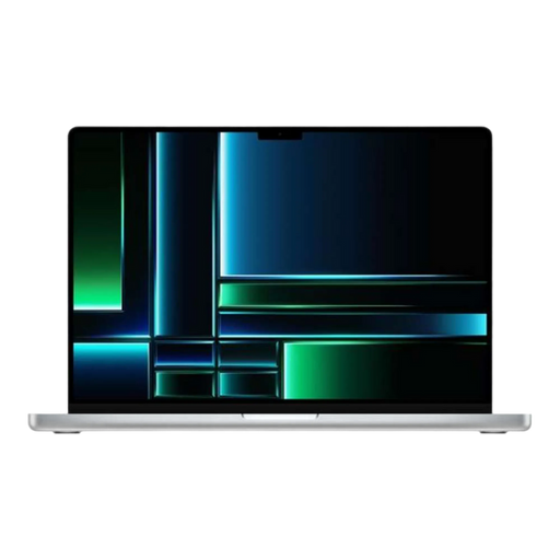 MacBook Pro 16 pouces M2 Pro Argent - vue de face
